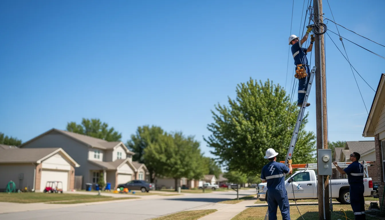 Residential electrician providing installation services in Chagrin Falls, OH